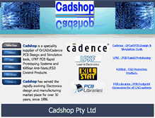 Tablet Screenshot of cadshop.co.za